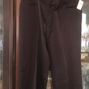 BCBG MaxAzria Brown satin long pants